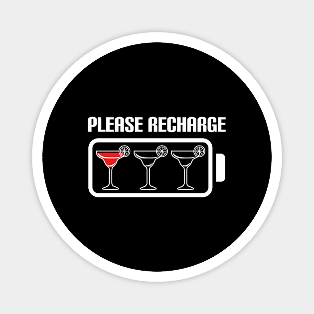 Margarita Please Recharge Magnet by c1337s